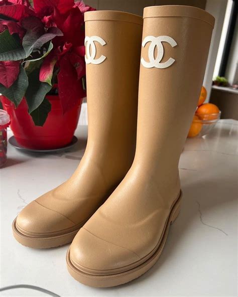 chanel rain boots 2023|Chanel rain boots for women.